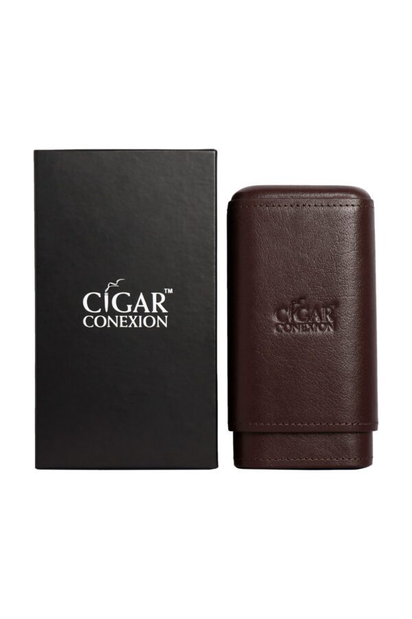 Cigar Leather Case Brown - Cigar Conexion | House Of Handmade Cigars