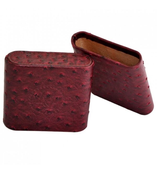 RP Cigar Leather Pouch (Burgundy) - Cigar Conexion | House Of Handmade Cigars