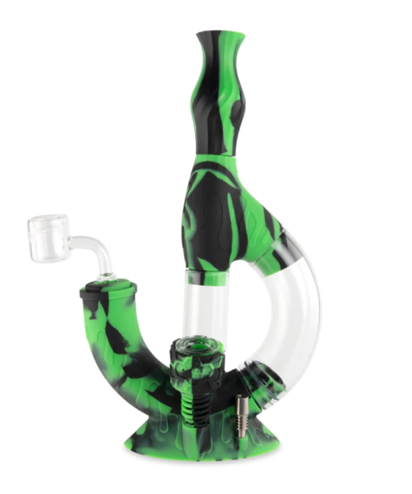 Ooze Echo Silicone 4-In-1 Dab Rig/Water Pipe