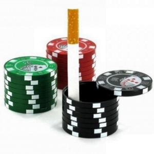 Poker Chip Plastic Pocket Ashtray