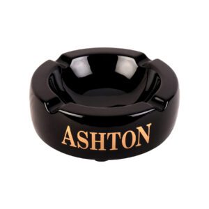 Ashton Black Cigar Ashtray - Cigar Conexion | House Of Handmade Cigars