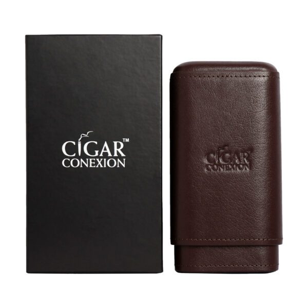Cigar Leather Case Brown - Cigar Conexion | House Of Handmade Cigars