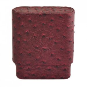 RP-4-Cigar-Pouch-Ostrich-Leather-Burgundy-Closed