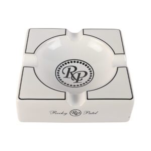 Rocky Patel Ceramic Ashtray Square (White) - Cigar Conexion | House Of Handmade Cigars