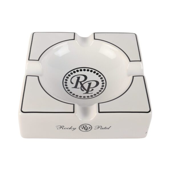 Rocky Patel Ceramic Ashtray Square (White) - Cigar Conexion | House Of Handmade Cigars