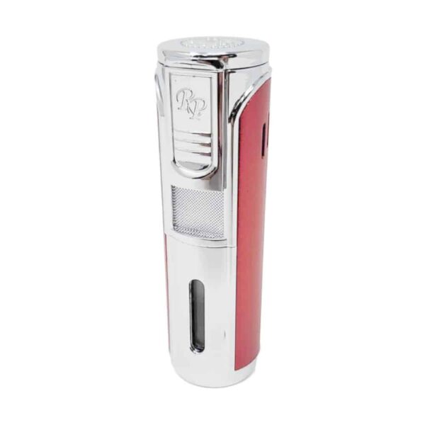 Rocky Patel ENVOY Chrome & Soft Touch Red Lighter - Cigar Conexion | House Of Handmade Cigars