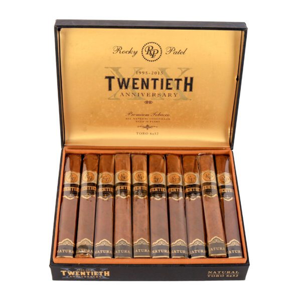 Rocky-Patel-Twentieth-Anniversary-Natural-Toro-Open-Box-scaled-1