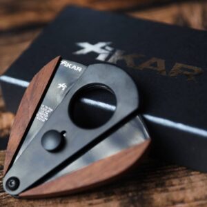 Xikar XI 300 BKRW XI3 Guillotine Cutter Phantom Red Wooden Cuts Up To 54 Ring Gauge Cigar - Cigar Conexion | House Of Handmade Cigars