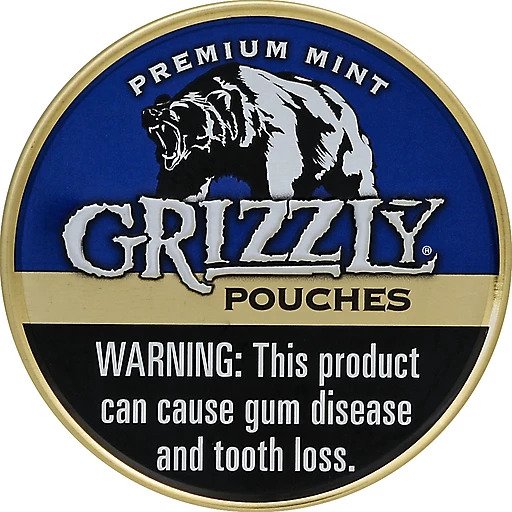 Grizzly Mint Pouches Chewing Tobacco