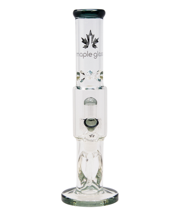 Maple Glass Showerhead Perc Straight Tube Glass Bong