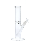 12" Clear Straight Tube Bong