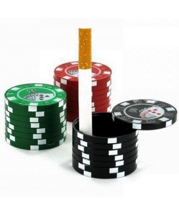 Poker Chip Plastic Pocket Ashtray