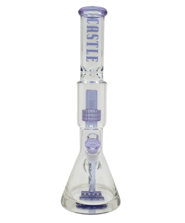 Castle Glassworks Matrix Perc Glass Beaker Bong