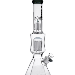 Nice Glass 17" Cone Double Tree Perc Beaker Bong