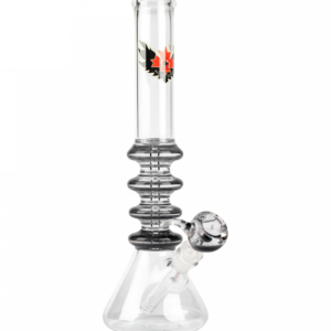 Red Eye Glass Sparkle Liquid Tube Bong