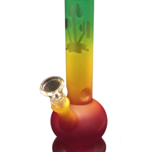 Rasta Mushroom Glass Bong