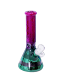 Karma Glass Metallic Pot Leaf Beaker Bong