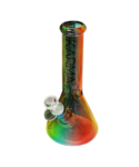 Karma Glass Toned Rasta Beaker Bong