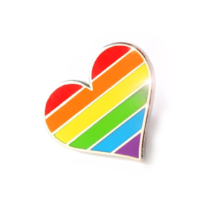 Rainbow Heart Pin