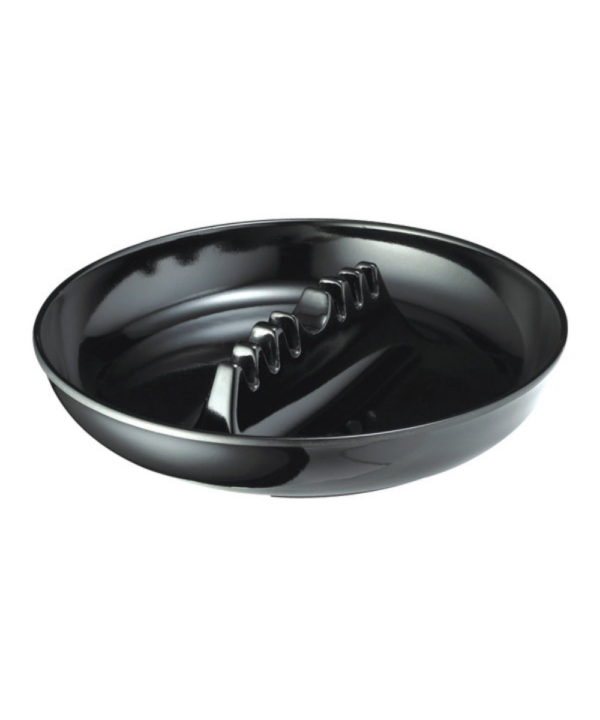 Black Plastic Ashtray